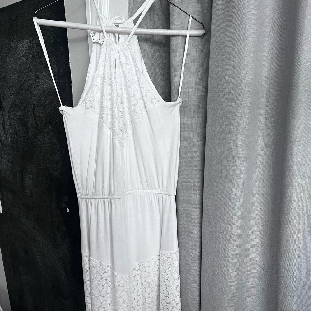 White maxi dress